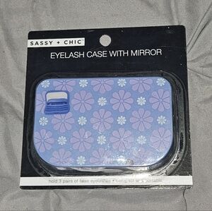 Sassy + Chic Purple Eyelash Case with Mirror BNIB
